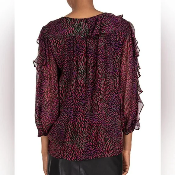 ba&sh | Genny Ruffled Georgette Top - Picture 15 of 15
